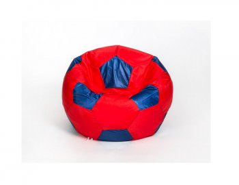 Кресло-мешок Мяч малый красно-синее в Белоярском - beloyarskiy.mebel-74.com | фото
