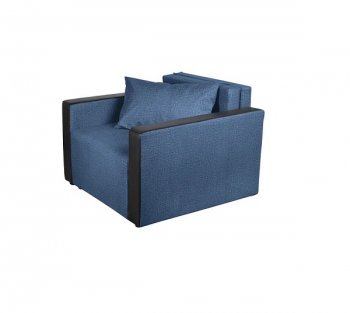 Кресло-кровать Милена с подлокотниками Синий в Белоярском - beloyarskiy.mebel-74.com | фото