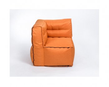 Модульное кресло Комфорт Колор угловое оранжевое в Белоярском - beloyarskiy.mebel-74.com | фото