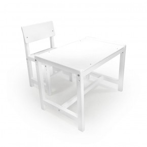 Детский растущий комплект стол и стул Я САМ "Лофт" (Белый, Белый) в Белоярском - beloyarskiy.mebel-74.com | фото