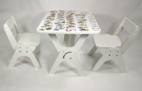 Детский растущий стол-парта и два стула Я САМ "Умка-Дуо" (Алфавит) в Белоярском - beloyarskiy.mebel-74.com | фото