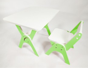 Детский растущий стол-парта и стул Я САМ "Умка" (Зеленый) в Белоярском - beloyarskiy.mebel-74.com | фото