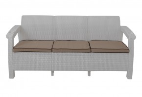 Диван Yalta Premium Sofa 3 Set (Ялта) белый (+подушки под спину) в Белоярском - beloyarskiy.mebel-74.com | фото