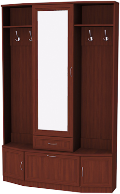 Шкаф для прихожей с зеркалом арт.600 в Белоярском - beloyarskiy.mebel-74.com | фото