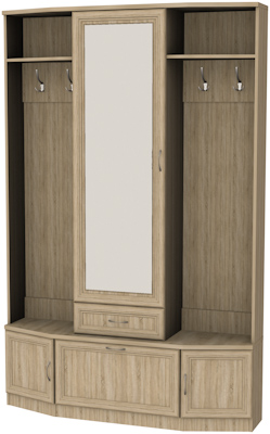 Шкаф для прихожей с зеркалом арт.600 в Белоярском - beloyarskiy.mebel-74.com | фото