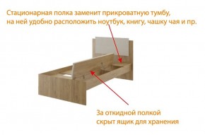 Дуглас (подростковая) М14 Кровать в Белоярском - beloyarskiy.mebel-74.com | фото