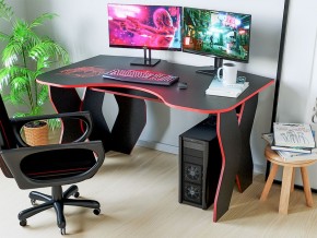 Компьютерный стол КЛ №9.0 (Черный/Красный) в Белоярском - beloyarskiy.mebel-74.com | фото