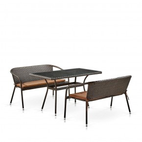 Комплект мебели из иск. ротанга T286A/S139A-W53 Brown в Белоярском - beloyarskiy.mebel-74.com | фото