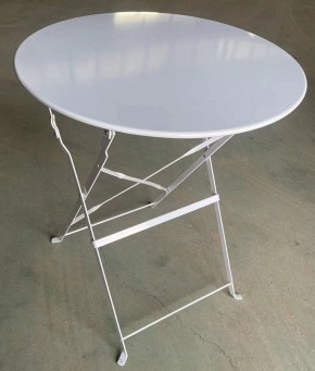 Комплект садовой мебели OTS-001R (стол + 2 стула) металл в Белоярском - beloyarskiy.mebel-74.com | фото