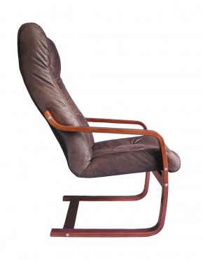 Кресло для отдыха (пружинка) Магнат 102-З-Ш замша ШОКОЛАД в Белоярском - beloyarskiy.mebel-74.com | фото