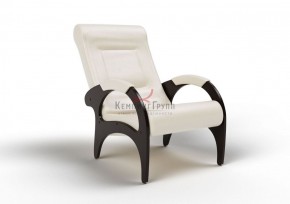 Кресло для отдыха Римини 19-К-КР (экокожа/венге) КРЕМ в Белоярском - beloyarskiy.mebel-74.com | фото