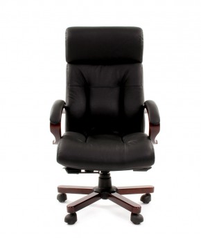 Кресло для руководителя CHAIRMAN  421 (Натуральная кожа) Черное в Белоярском - beloyarskiy.mebel-74.com | фото