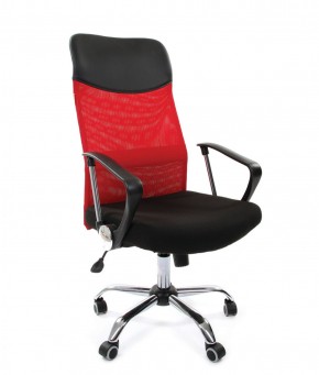Кресло для руководителя CHAIRMAN 610 N (15-21 черный/сетка красный) в Белоярском - beloyarskiy.mebel-74.com | фото