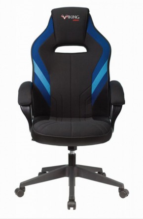 Кресло игровое Бюрократ VIKING 3 AERO BLUE черный/синий в Белоярском - beloyarskiy.mebel-74.com | фото