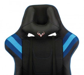 Кресло игровое Бюрократ VIKING 4 AERO BLUE черный/синий в Белоярском - beloyarskiy.mebel-74.com | фото