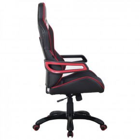 Кресло компьютерное BRABIX Nitro GM-001 (ткань/экокожа) черное, вставки красные (531816) в Белоярском - beloyarskiy.mebel-74.com | фото