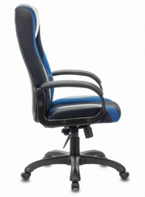 Кресло компьютерное BRABIX PREMIUM "Rapid GM-102" (экокожа/ткань, черное/синее) 532106 в Белоярском - beloyarskiy.mebel-74.com | фото