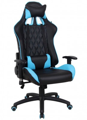 Кресло компьютерное BRABIX "GT Master GM-110" (черное/голубое) 531928 в Белоярском - beloyarskiy.mebel-74.com | фото
