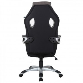 Кресло компьютерное BRABIX Techno GM-002 (ткань) черное/серое, вставки белые (531815) в Белоярском - beloyarskiy.mebel-74.com | фото