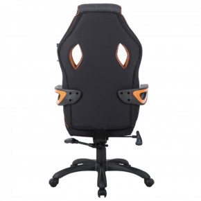 Кресло компьютерное BRABIX Techno Pro GM-003 (ткань черное/серое, вставки оранжевые) 531813 в Белоярском - beloyarskiy.mebel-74.com | фото