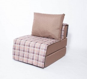 Кресло-кровать бескаркасное Харви (коричневый-квадро беж) в Белоярском - beloyarskiy.mebel-74.com | фото