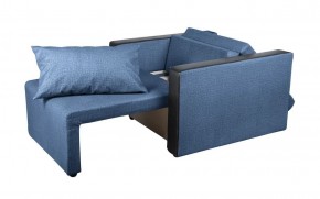 Кресло-кровать Милена с подлокотниками (синий) Велюр в Белоярском - beloyarskiy.mebel-74.com | фото