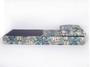 Кресло-кровать-пуф бескаркасное Окта (Велюр принт 2) в Белоярском - beloyarskiy.mebel-74.com | фото