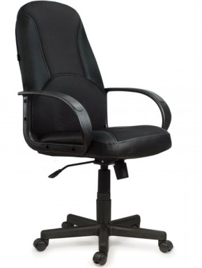 Кресло офисное BRABIX "City EX-512" (кожзам черный, ткань черная) 531407 в Белоярском - beloyarskiy.mebel-74.com | фото