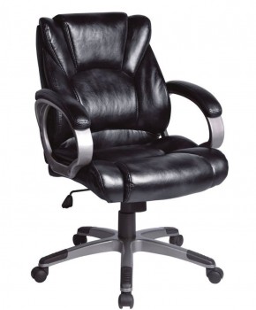 Кресло офисное BRABIX "Eldorado EX-504", экокожа, черное, 530874 в Белоярском - beloyarskiy.mebel-74.com | фото