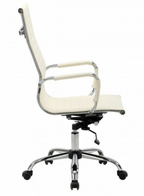 Кресло офисное BRABIX "Energy EX-509" (экокожа, хром, бежевое) 531166 в Белоярском - beloyarskiy.mebel-74.com | фото