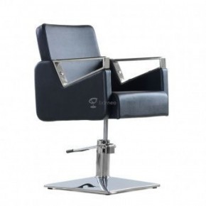 Кресло парикмахерское Barneo 6300V5 черное в Белоярском - beloyarskiy.mebel-74.com | фото