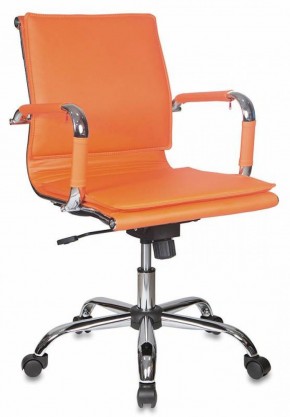 Кресло руководителя Бюрократ CH-993-LOW/ORANGE оранжевый в Белоярском - beloyarskiy.mebel-74.com | фото