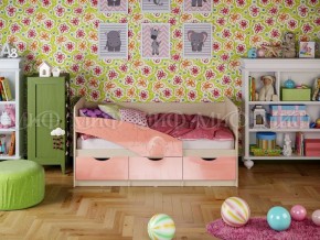 Кровать Бабочки (Розовый металлик) 1600 в Белоярском - beloyarskiy.mebel-74.com | фото