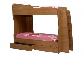 Кровать детская 2-х ярусная Юниор-1 (800*2000) ЛДСП в Белоярском - beloyarskiy.mebel-74.com | фото
