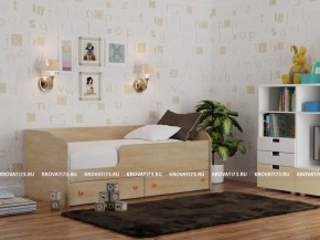 Кровать детская Панда + борт + 2 ящика (1000) в Белоярском - beloyarskiy.mebel-74.com | фото