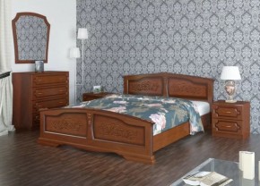 ЕЛЕНА Кровать из массива 800 (Орех) в Белоярском - beloyarskiy.mebel-74.com | фото