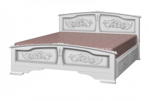 ЕЛЕНА Кровать из массива 1400 с 2-мя ящиками  в Белоярском - beloyarskiy.mebel-74.com | фото
