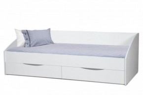 Кровать одинарная "Фея - 3" симметричная New (2000Х900) белая в Белоярском - beloyarskiy.mebel-74.com | фото