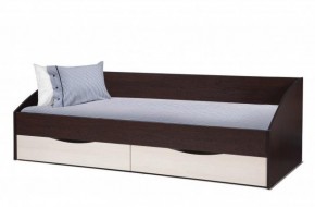 Кровать одинарная "Фея - 3" симметричная New (2000Х900) венге/вудлайн кремовый в Белоярском - beloyarskiy.mebel-74.com | фото