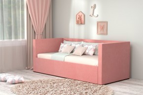 Кровать с ПМ (арт.030) (с/м 900*2000мм) (б/матр), ткань розовая в Белоярском - beloyarskiy.mebel-74.com | фото
