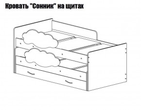 Кровать выкатная Соник (800*1900) в Белоярском - beloyarskiy.mebel-74.com | фото