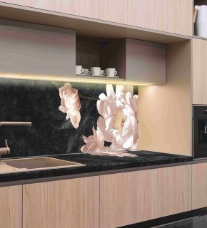 Кухонный фартук со столешницей (А-05) в едином стиле (3050 мм) в Белоярском - beloyarskiy.mebel-74.com | фото