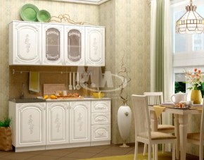 ЛИЗА-2 Кухонный гарнитур 1,7 Белый глянец холодный в Белоярском - beloyarskiy.mebel-74.com | фото