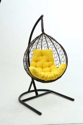 Подвесное кресло Бароло (коричневый/желтый) в Белоярском - beloyarskiy.mebel-74.com | фото
