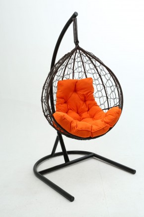 Подвесное кресло Бароло (коричневый/оранжевый) в Белоярском - beloyarskiy.mebel-74.com | фото