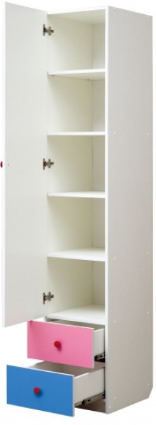 Шкаф 1-но дверный с ящиками и фотопечатью Совята 1.3 (400) в Белоярском - beloyarskiy.mebel-74.com | фото