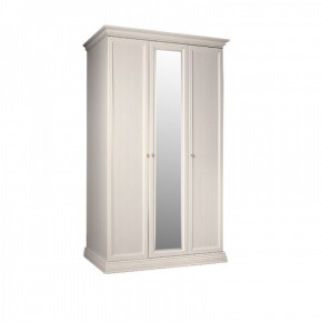 Шкаф 3-х дверный для платья и белья (1 зеркало) Амели штрих-лак (АМШ1/3) в Белоярском - beloyarskiy.mebel-74.com | фото