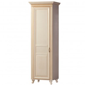 Шкаф для одежды 1-дверный №472 Марлен Кремовый белый в Белоярском - beloyarskiy.mebel-74.com | фото
