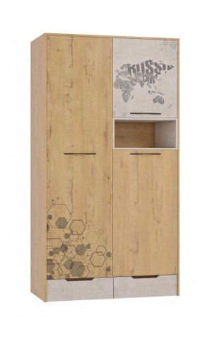 Шкаф для одежды 3 двери и 2 ящика Шк134.0 ДС Стэнфорд в Белоярском - beloyarskiy.mebel-74.com | фото
