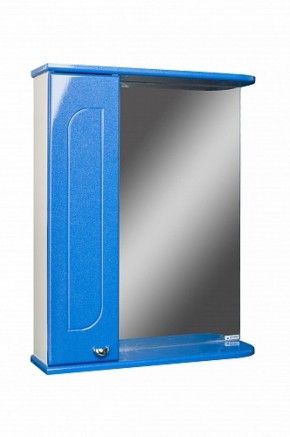 Шкаф-зеркало Радуга Синий металлик 60 левый АЙСБЕРГ (DA1130HZR) в Белоярском - beloyarskiy.mebel-74.com | фото